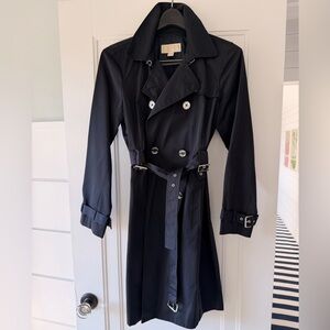 MICHAEL Michael Kors Midnight navy Double-Breasted Trench Coat